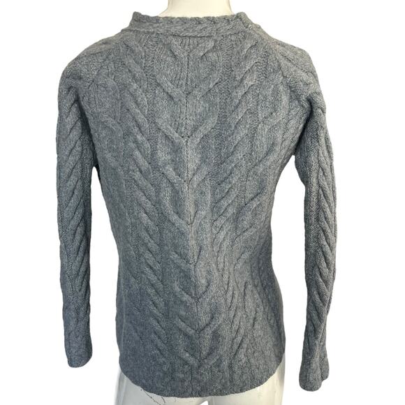 Gray Cable Knit Sweater - Picture 2 of 6
